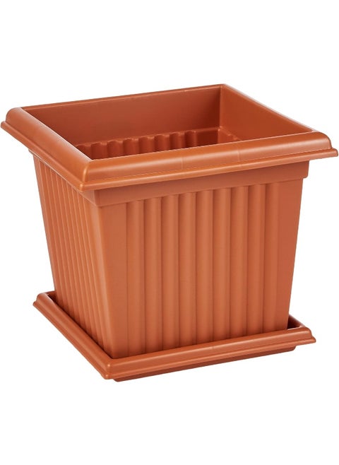 Cosmoplast 10L Square Planter with Tray