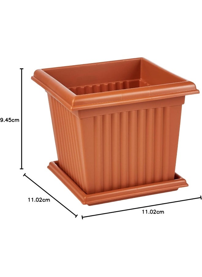 Cosmoplast 10L Square Planter with Tray