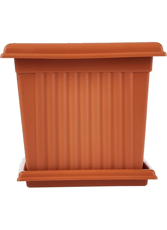 Cosmoplast 10L Square Planter with Tray