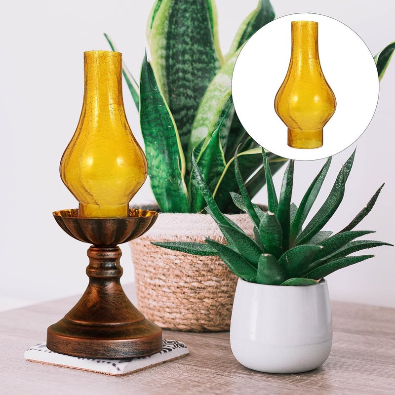 LABRIMP Retro Frosted Glass Wall Lamp Cover Easy Install Lampshade Accessory for Kerosene and Wall Lights Cozy Interior Decor with Frosted Glass Shade Compatible with Vintage Style - Image 3