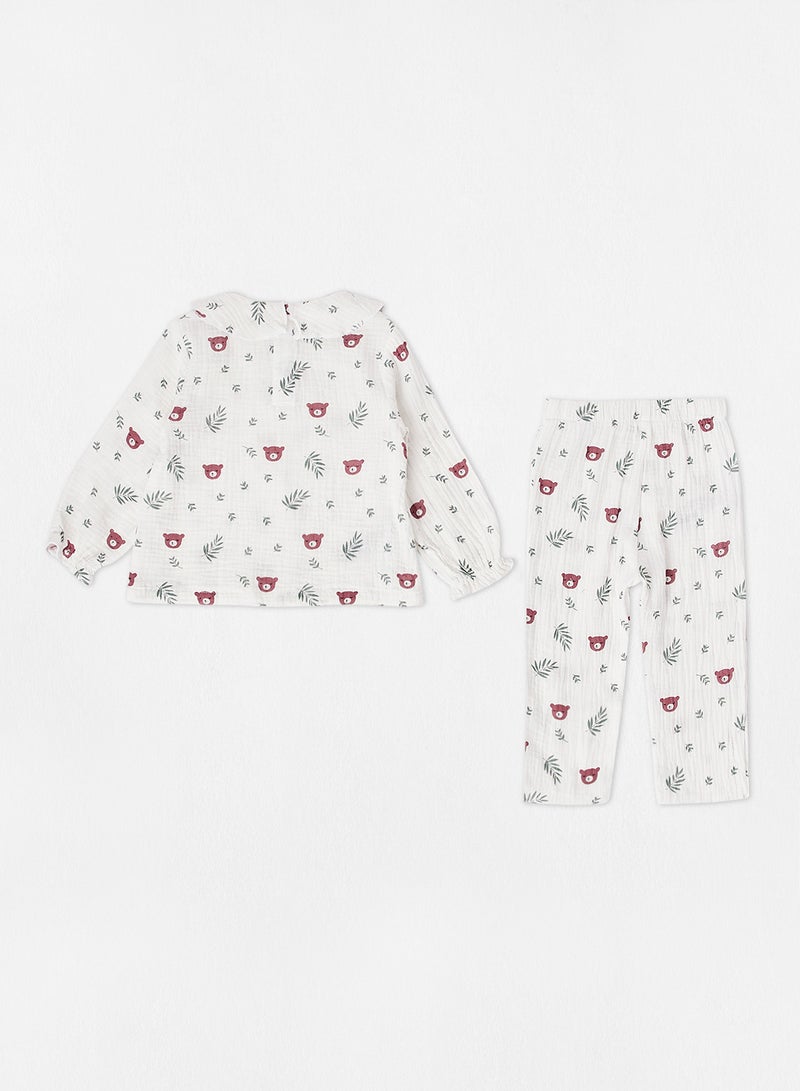 MANGO Baby Girls Graphic Pyjama Set  - Image 2