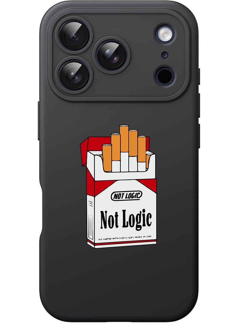 Theodor Protective Slim Fit Case Liquid Silicone Cover with Full Body Protection Anti-Scratch Shockproof Case For Apple iPhone 17 Pro Max (Black) Not Logic - Image 1