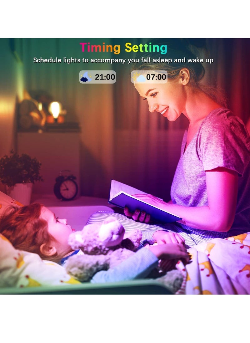واحة المنزل الجميلة أضواء شريطية 5M LED لديكور المنزل لعيد الميلاد، شرائط أضواء خيطية مرنة متعددة الألوان للديكور الداخلي خزانة التلفزيون غرفة نوم غرفة المعيشة غرفة المعيشة ألعاب الكمبيوتر حفلات الشرفة حديقة بار السيارة فندق السيارة  - Image 3