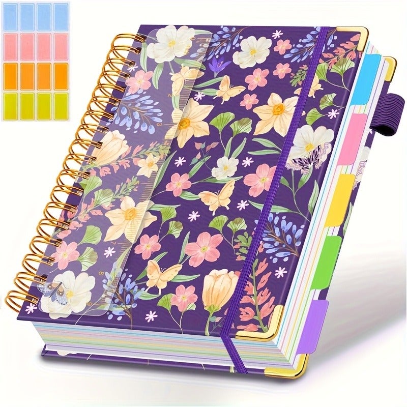 GDGDSY A5 & B5 Spiral Notebook for Female Students – 5-Subject Teacher Recommended with Dividers, Tabs, Wide Ruled Lines, Portable Classroom Notebook for Notes, Exams, Journaling (A5/B5 Size) - Image 5