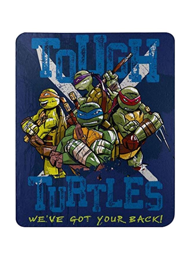 نكلوديون بطانية زينة بنمط مطبوع من فيلم الكرتون "Teenage Mutant Ninja Turtles" - Image 1