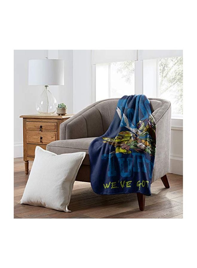 نكلوديون بطانية زينة بنمط مطبوع من فيلم الكرتون "Teenage Mutant Ninja Turtles" - Image 5