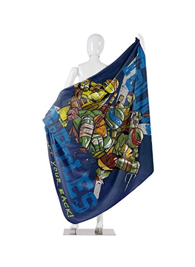 نكلوديون بطانية زينة بنمط مطبوع من فيلم الكرتون "Teenage Mutant Ninja Turtles" - Image 4