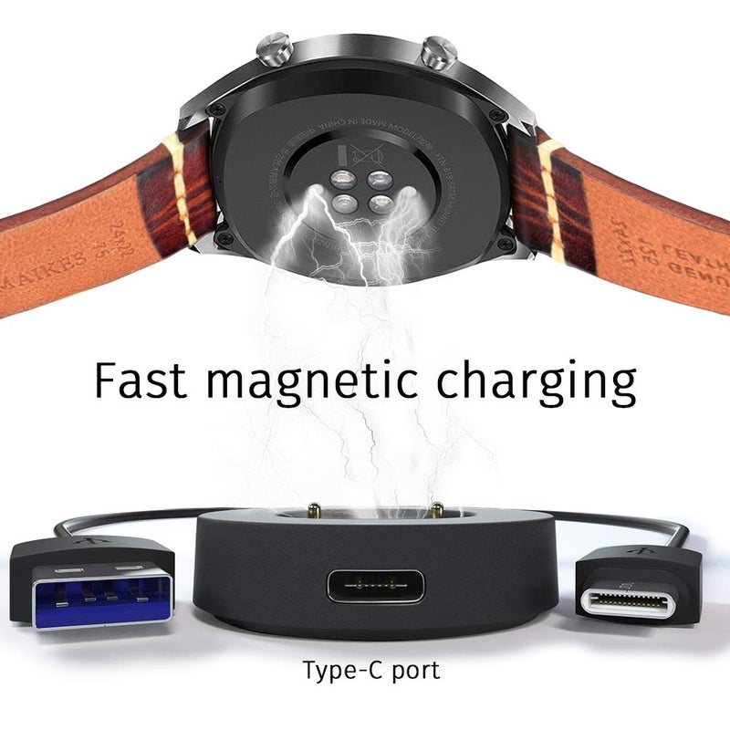 AWINNER Charger Compatible for Huawei Smartwatch GT Classic Sport, GT2, GT 2e, Honor Watch Magic Magic 2, Honor Watch Dream - USB Charging Cable 100cm (1-Pack White) - Image 3