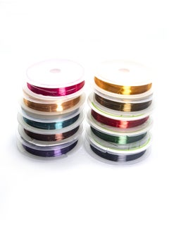 10 Roll 0.3mm 10 Color Jewelry Copper Wire Strong Alloy Copper Wire Metal Wire DIY Cloisonne Craft Making, Handmade Copper Coil Jewelry Making
