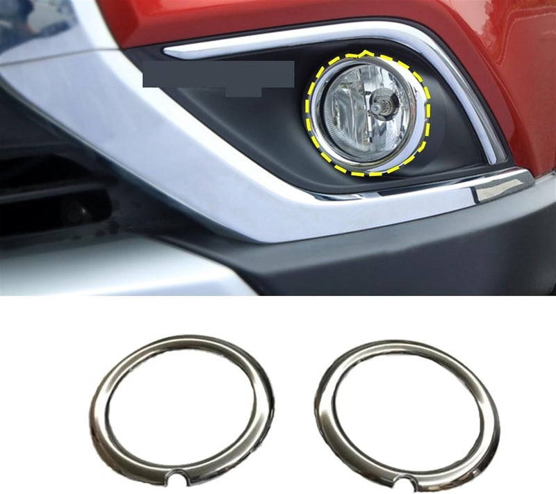 QASULER Fog Light Lamp Frame Cover for Mitsubishi Outlander - Image 5