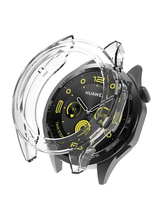 جراب لساعة هواوى جى تى 5  46 مم بدون واقي شاشة، جراب  ناشف ناعم للغاية من مادة البلاستيك (شفاف ) - Image 1