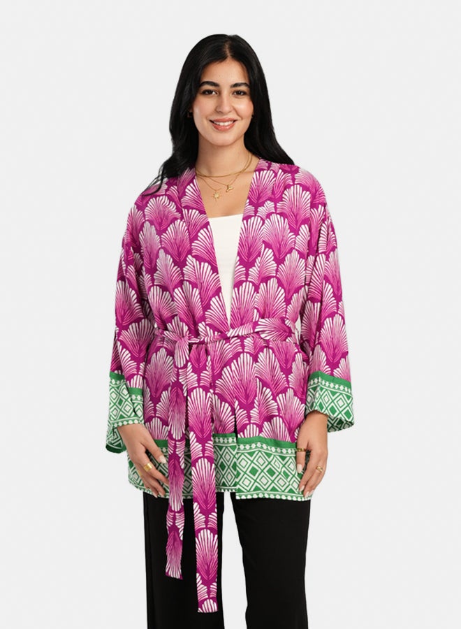 Carina Shell Printed Kimono - Image 2