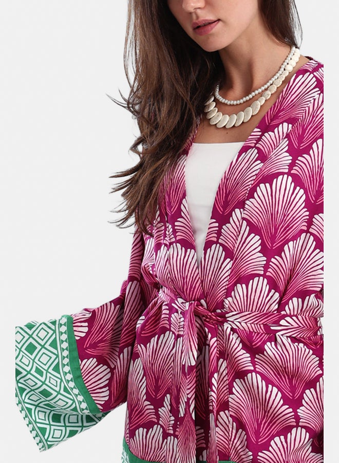 Carina Shell Printed Kimono - Image 5