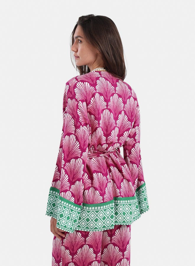 Carina Shell Printed Kimono - Image 4