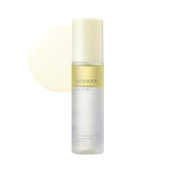 mixsoon Bean Balancing Ampoule Mist - Hydrating and Soothing for Face, Oil balance For Hydrated Radiance 100ml / 3.38 fl.oz. Korean Glass Skin Care - Image 1