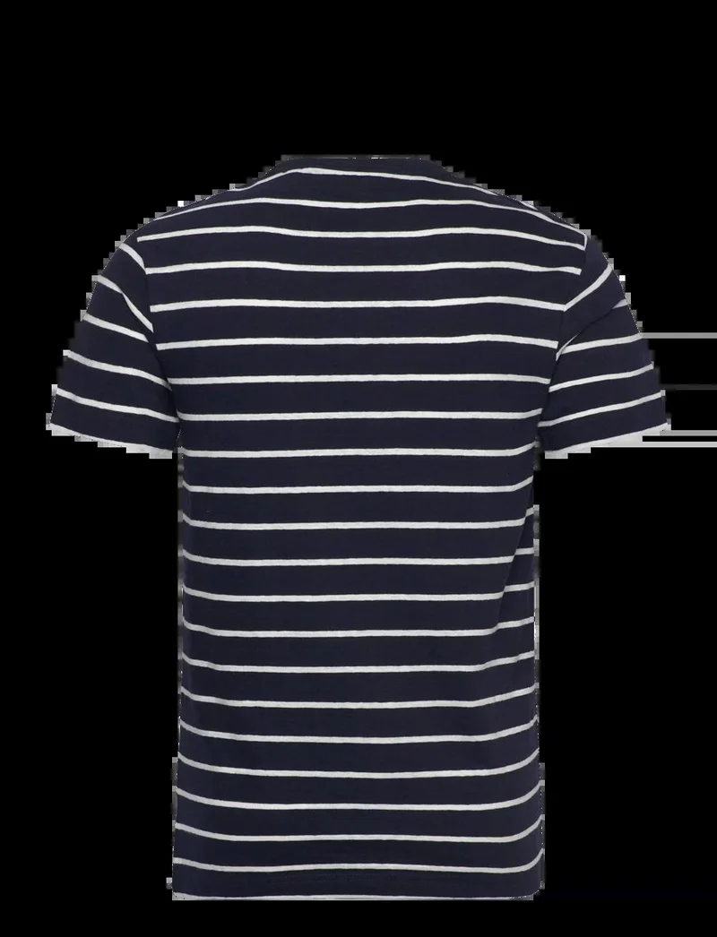 GANT Striped Cotton Linen T-Shirt
