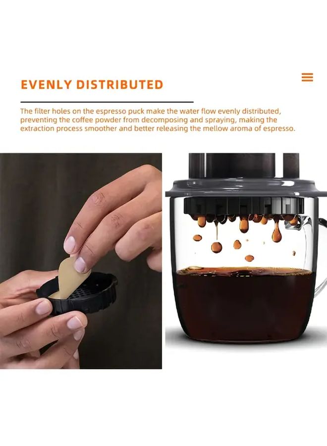 أقراص مرشح الفولاذ المقاوم للصدأ القابلة لإعادة الاستخدام المتوافقة مع AeroPress مع مرشحات ورقية 2 قطعة - Image 5
