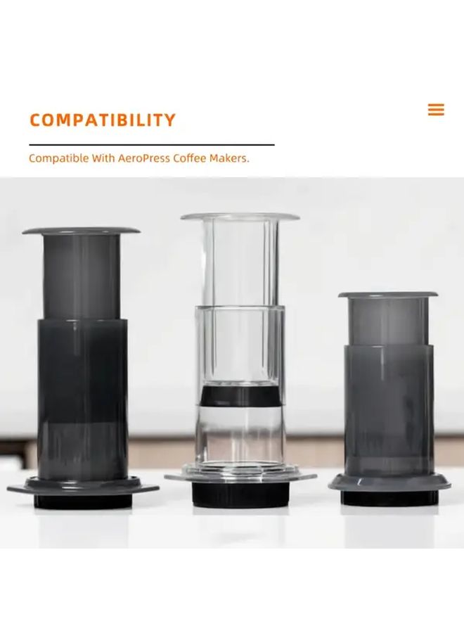 أقراص مرشح الفولاذ المقاوم للصدأ القابلة لإعادة الاستخدام المتوافقة مع AeroPress مع مرشحات ورقية 2 قطعة - Image 4