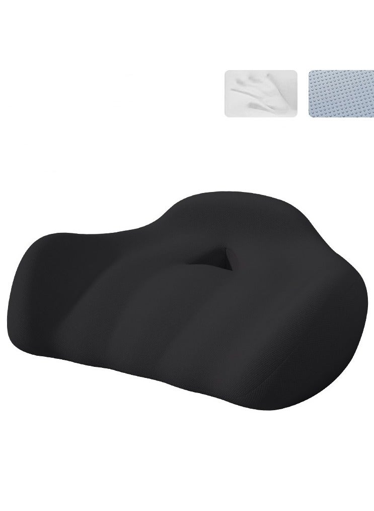 EBMINI Memory Cotton Anti Slip Dirt Resistant Banana Cushion Waist Protection Chair 