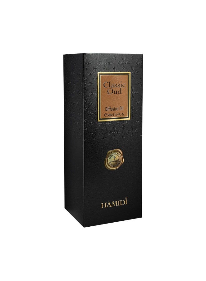 DANUBE HOME Hamidi Classic Oud Diffuser Oil 500ml Long Lasting Aroma Fragrance - Image 3