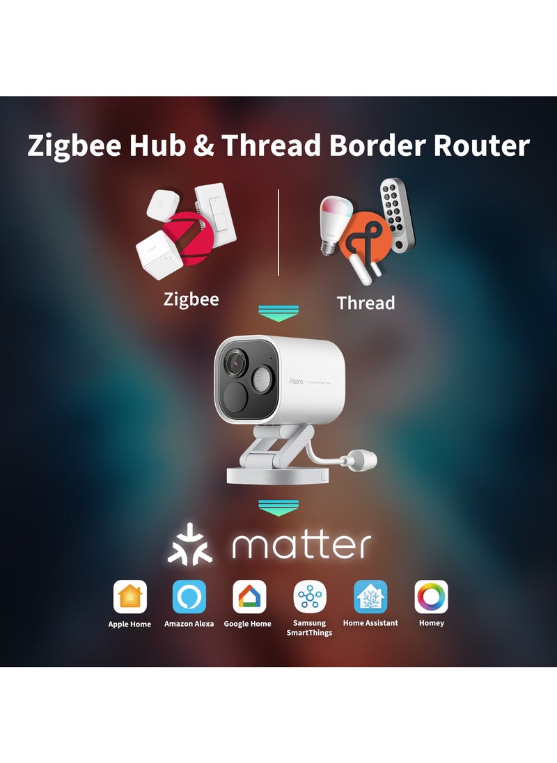 Aqara Aqara Camera Hub G5 Pro POE Version 32GB eMMC, Zigbee and Thread Support, AI-powered Visual and Audio Detection, True Color Night Vision,Integration with Apple HomeKit and Alexa-Global version White  - Image 4