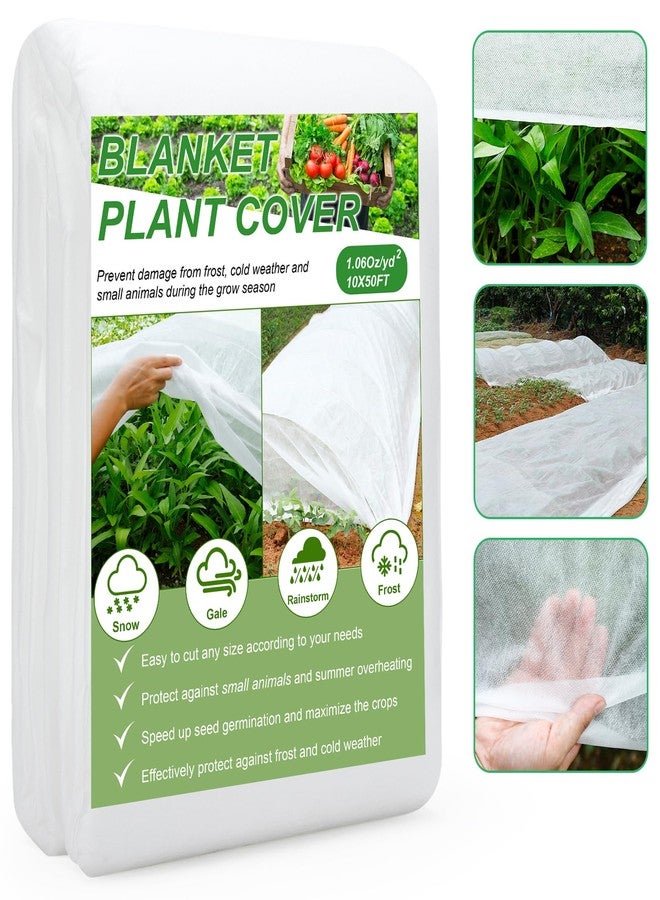 YDSL Plant Covers Freeze Protection 10FT×50FT, 1.06 oz/yd² Floating Row Covers for Garden Beds Pest/Sun Protection, Frost Cloths for Outdoor Plants for Vegetables Flowers Fruits Winter Protection - Image 1