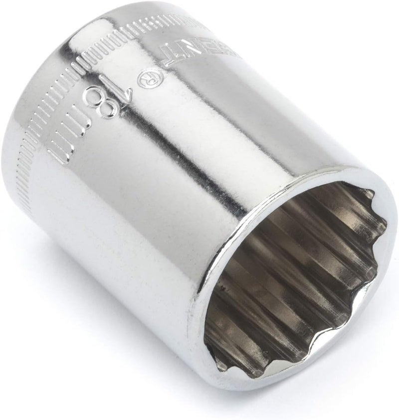 Crescent 3/8" Drive 12 Point Standard Metric Socket 18mm - CDS48N (Pack of 4) - Image 3