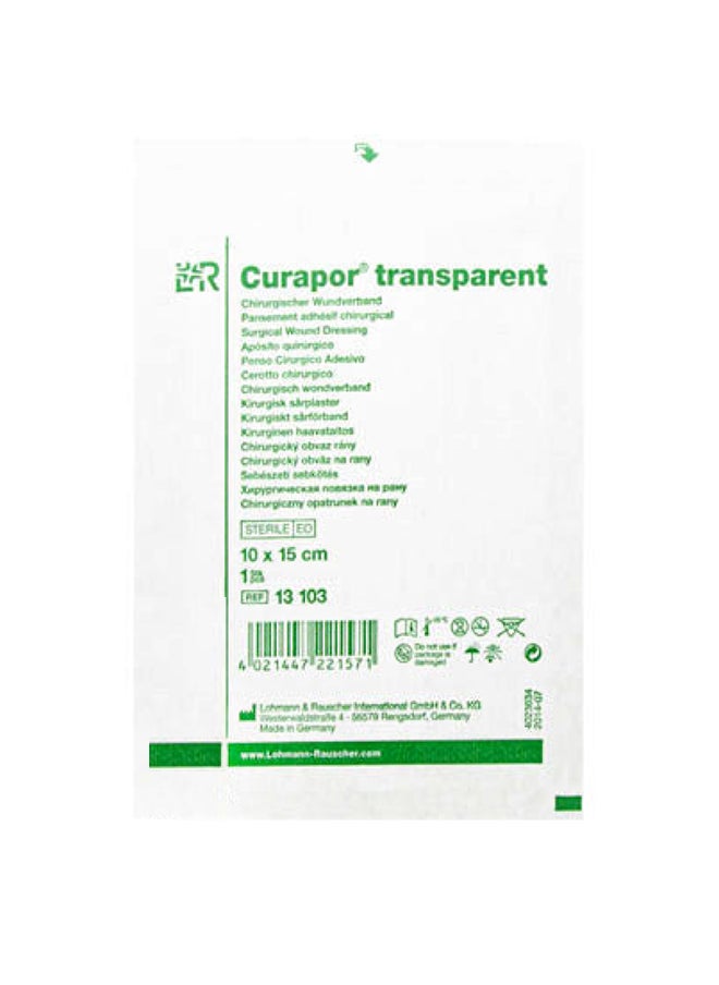 LOHMANN RAUSCHER ضمادة الجروح الشفافة Lr Curapor مقاس 10×15 سم 13103 