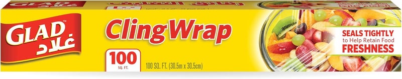 Glad Cling Wrap Clear Plastic Loop 100 sq. ft. - Image 1