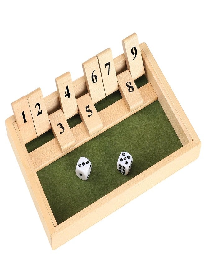 UwinVwin Dementia Products for Elderly, 9 Numbers Memory & Cognitive Activities for Seniors, Wooden Shut The Box Gift for Dementia - Image 1