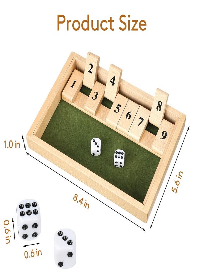 UwinVwin Dementia Products for Elderly, 9 Numbers Memory & Cognitive Activities for Seniors, Wooden Shut The Box Gift for Dementia - Image 3