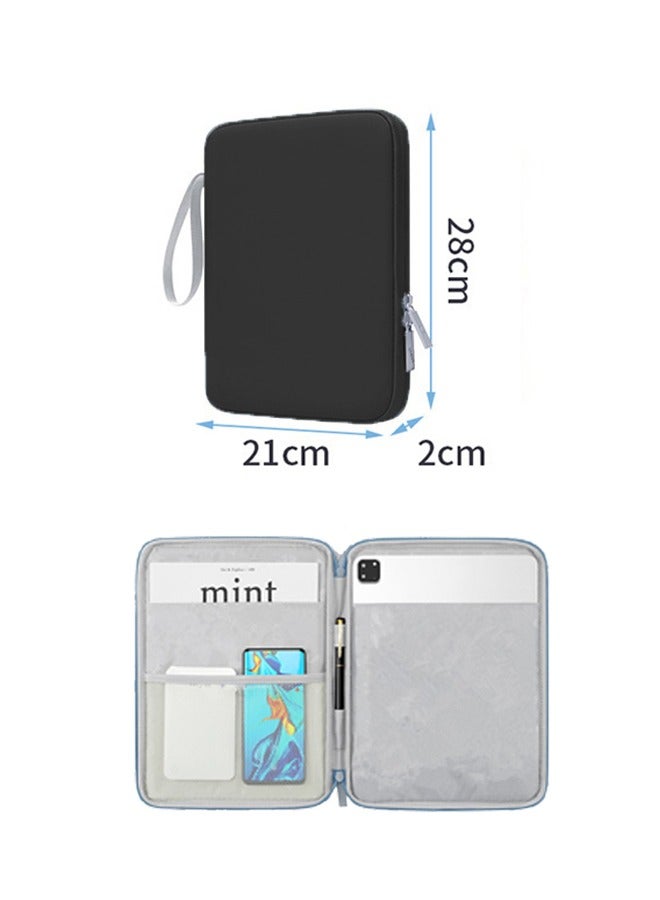 جي أس 10.9 حقيبة حمل الجهاز اللوحي حقيبة حمل الجهاز اللوحي حقيبة حمل الجهاز الواقي، حقيبة محفظة المنظمة حقيبة لجهاز iPad Pro 11 2022-2018, 10.9 بوصة iPad 10, 10.2 بوصة iPad 9/8/7 وأجهزة أخرى، أسود - Image 5