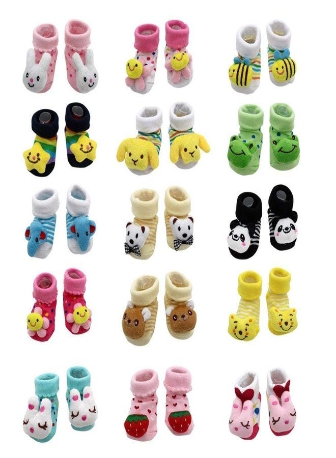 Lookool Anti-Slip Grip Socks for Baby Boy and Girl - Soft Multi-Color Printed for Kids - Comfortable Toddler Infant - 3 to 12 Months - Image 5