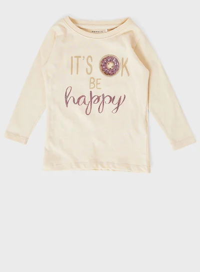 NAME IT Kids Glitter Donut T-Shirt