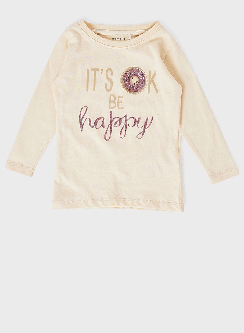 NAME IT Kids Glitter Donut T-Shirt - Image 1