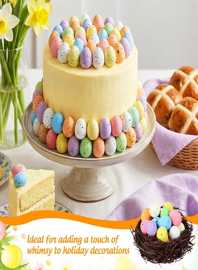 HEALEEP 100 Piece Speckled Foam Easter Eggs, Mini Artificial Bird Eggs for DIY Crafts, Party Decor, Wedding Decorations, Photography Props, Pastel Colors - Image 4