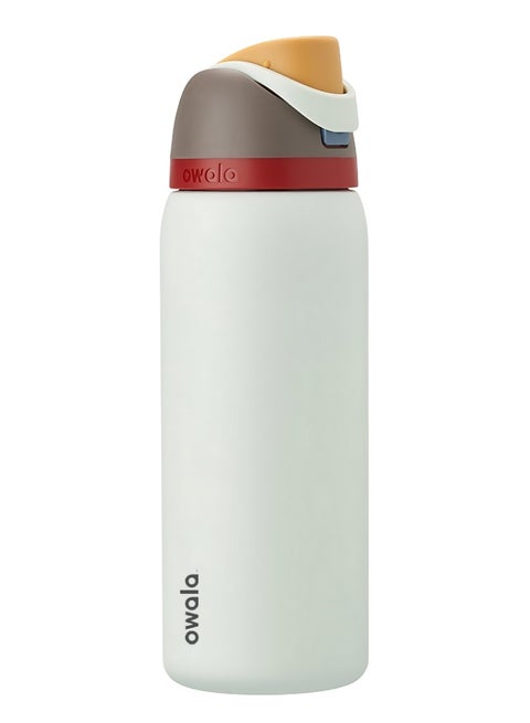 Owala FreeSip Double Insulated Stainless Steel Sports Water Bottle | With Straw | BPA-Free | 1-Pack | 32 oz (Boneyard)