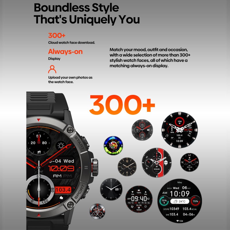 Zeblaze Smart Watch 1.9-inch IP68 Waterproof Fitness Tracker With Heart Rate Blood Oxygen Sleep Monitor - BT Calling Health Monitor Wristwatch for Men Women - Image 2