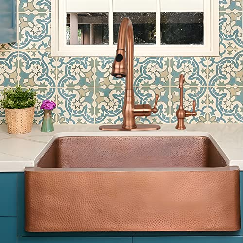 Akicon Kitchen Water Filter Faucet, Brass Body 100% Lead-Free Drinking Water Faucet Fits Most Reverse Osmosis Units or Filtration System, Non-Air Gap, Cold Water Only (Copper) - Image 4