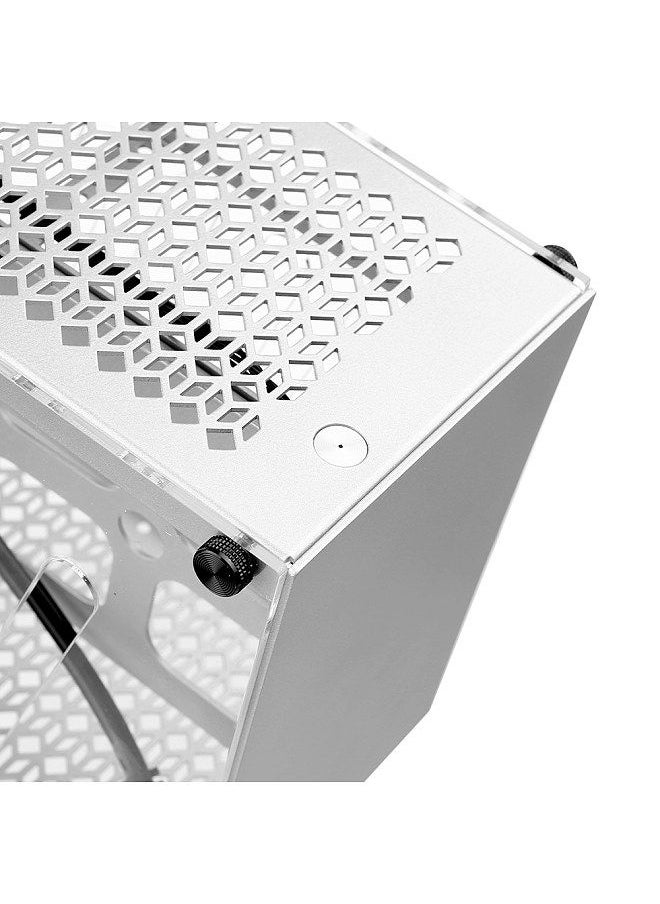 Generic Portable Small Computer Case Aluminum Shell Support Mini-ITX Motherborad 300mm Graphics Card 63mm Height CPU Radiator Silver  - Image 3