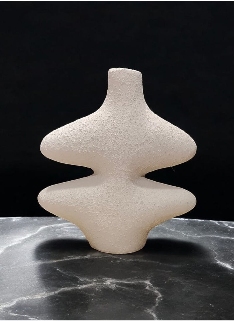 color zone pottery - Home Decor Sculptures, Modern Statues White Decor - Image 1
