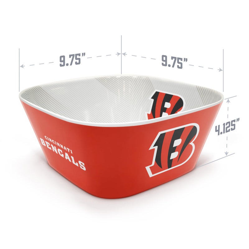 YouTheFan NFL Cincinnati Bengals Large Party Bowl - Image 4