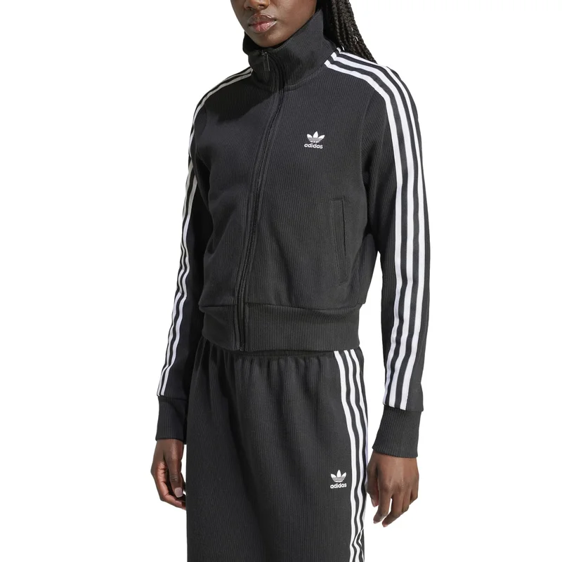 adidas Originals FB KNITTED TOP Black Originals Women TRACK TOPS