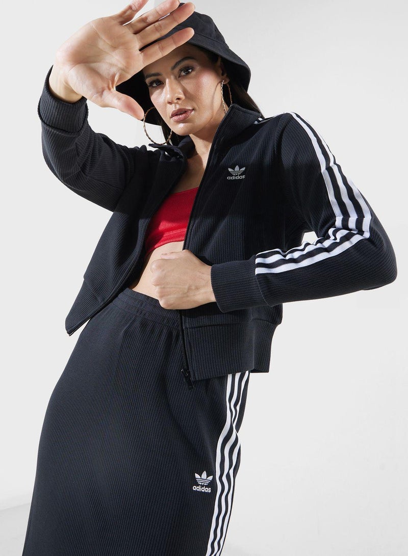 اديداس اوريجينالز بلوزة نسائية محبوكة سوداء من أوريجينالز - Image 1