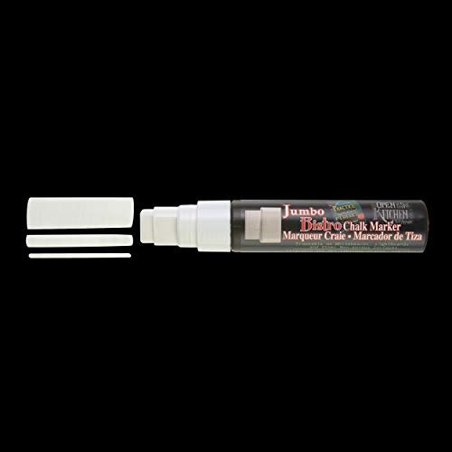 Marvy Uchida UCHIDA 481-C-0 Marvy Jumbo Broad Point Tip Bistro Chalk Marker, White - Image 2
