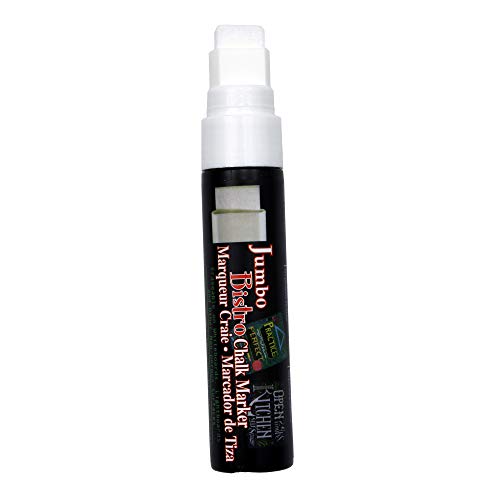 Marvy Uchida UCHIDA 481-C-0 Marvy Jumbo Broad Point Tip Bistro Chalk Marker, White - Image 4