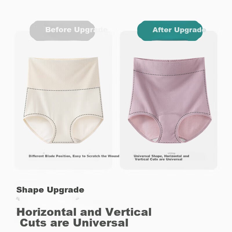 JD Jing Zao Jindu Post-Cesarean Section Underwear, No Abrasion Scar, Ultra-High Waist, Tummy Control, Pure Cotton, Extended Crotch, Cesarean Large Size Shorts - Image 4