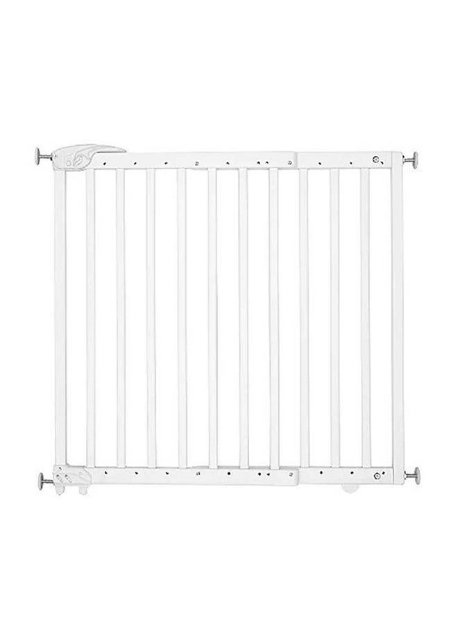 Badabulle - DecoPop Wooden Extending Safety Gate - White - Image 1