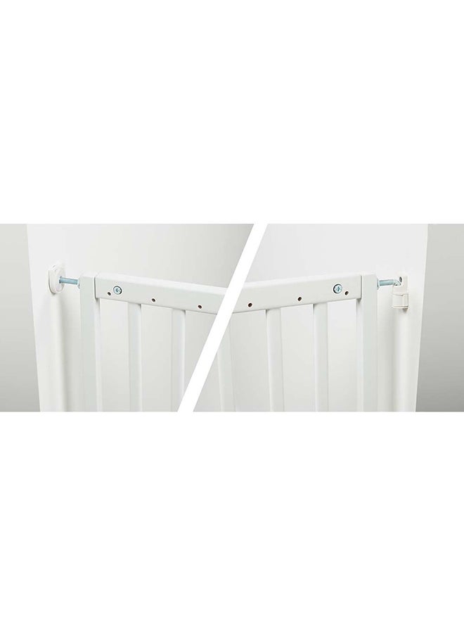 Badabulle - DecoPop Wooden Extending Safety Gate - White - Image 1
