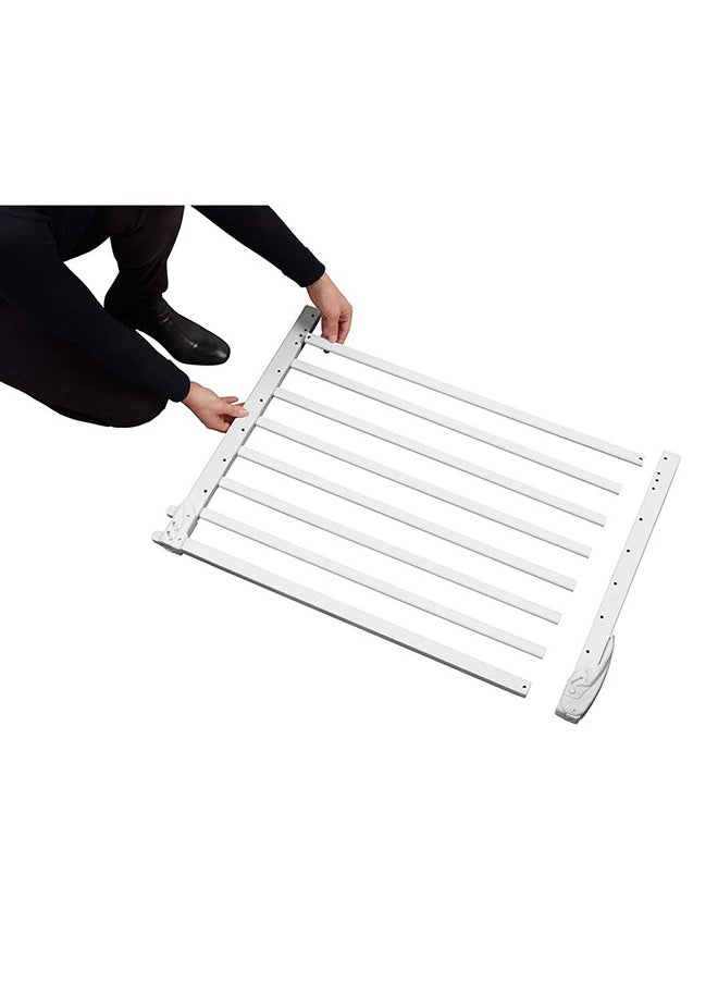 Badabulle - DecoPop Wooden Extending Safety Gate - White - Image 1